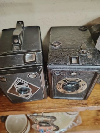 Lote 2 Cámaras Antiguas + Estuches leer descripció