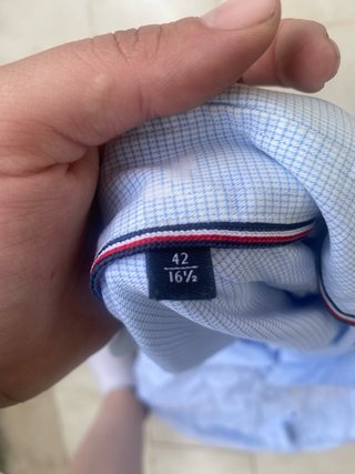Camicia Tommy Hilfiger Azzurra Uomo