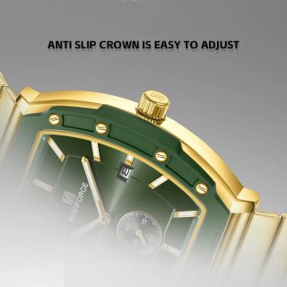 Reloj Naviforce Hombre Dorado y Verde