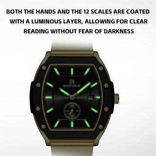 Reloj Naviforce Hombre Dorado y Verde