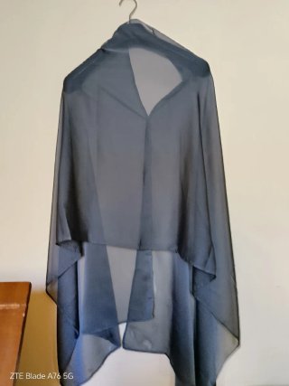 Coprispalla foulard grigio