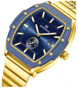 Reloj Naviforce Hombre Azul y Dorado