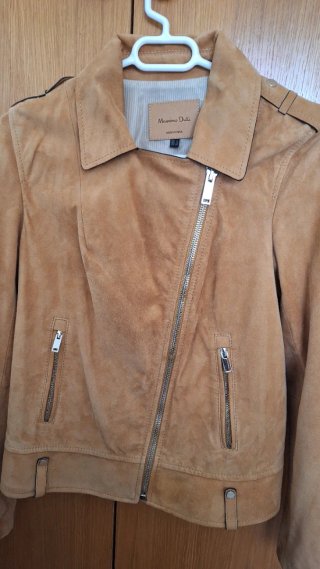 Cazadora ante Massimo Dutti Beige/Marrón
