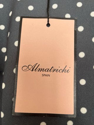 Vestido Almatrichi lunares gris Talla S