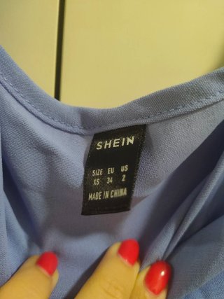 SHEIN - Vestido largo azul