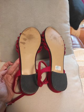 Sandalias Sfera Rojas Talla 40