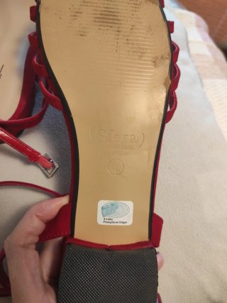 Sandalias Sfera Rojas Talla 40