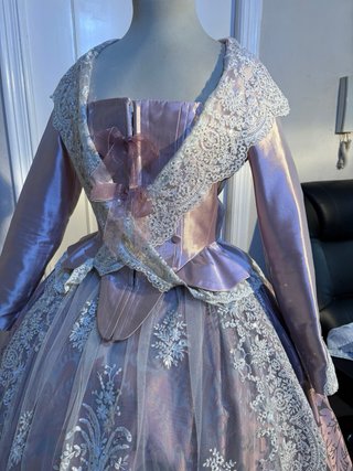 Traje de Fallera Rosa y Blanco