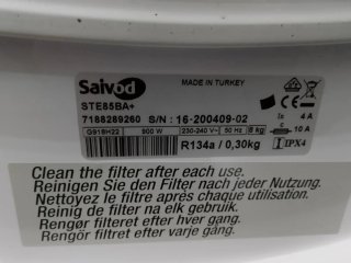 Secadora Saivod 8kg A+