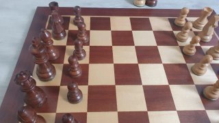 Tablero de ajedrez y piezas modelo Stauton alemán