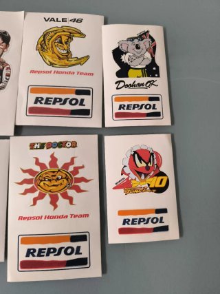 Lote pegatinas moto Repsol