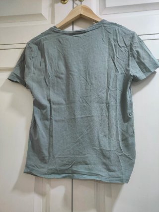 ZARA - Camiseta Verde 100% algodón