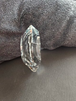 Cenicero cristal Val Saint Lambert con Plata.