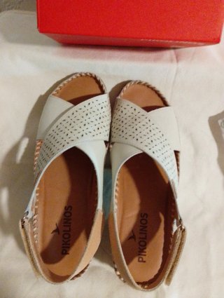 Sandalias Pikolinos Piel Blancas Talla 38