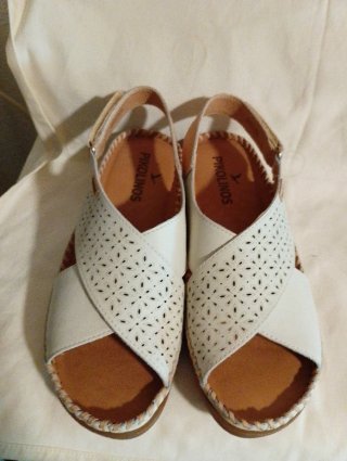 Sandalias Pikolinos Piel Blancas Talla 38