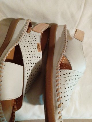 Sandalias Pikolinos Piel Blancas Talla 38