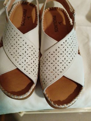 Sandalias Pikolinos Piel Blancas Talla 38