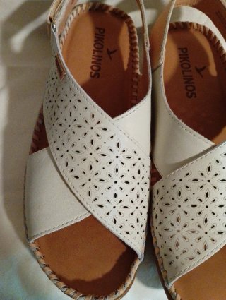 Sandalias Pikolinos Piel Blancas Talla 38