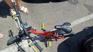 Bicicleta infantil roja