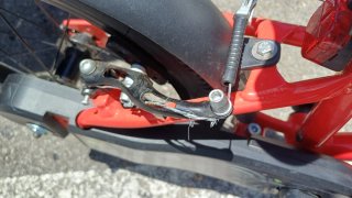 Bicicleta infantil roja