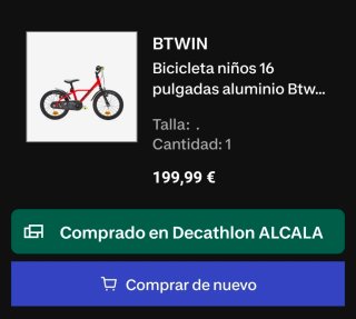 Bicicleta infantil roja