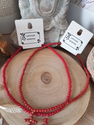 Collar Cruz Piedras 100% y Acero