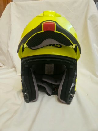 Casco HJC Modular Fluor Amarillo