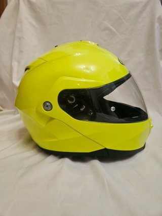 Casco HJC Modular Fluor Amarillo