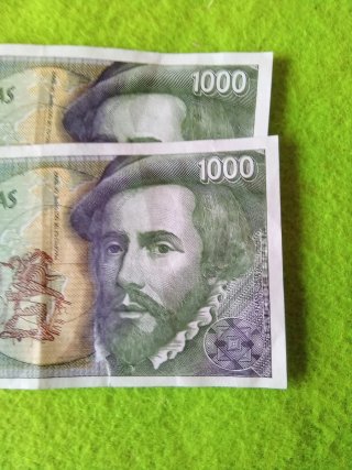 2 Billetes 1000 Pesetas Banco de España 1992