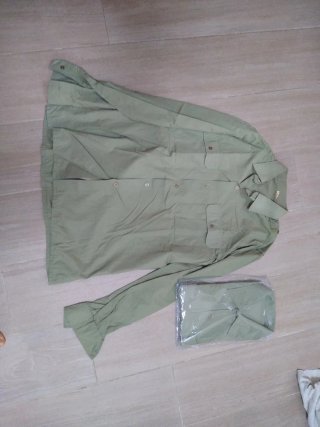 5 Camisas Verdes Manga Larga Uniforme CMS