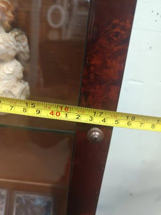 Vetrina espositore in legno e vetro