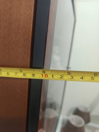 Vetrina espositore in legno e vetro