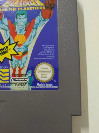 Captain Planet NES Cartucho Videojuego