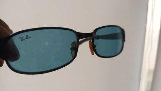 Gafas de sol Ray-Ban negras y turquesa