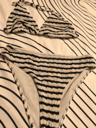 Bikini niña talla 14 rayas