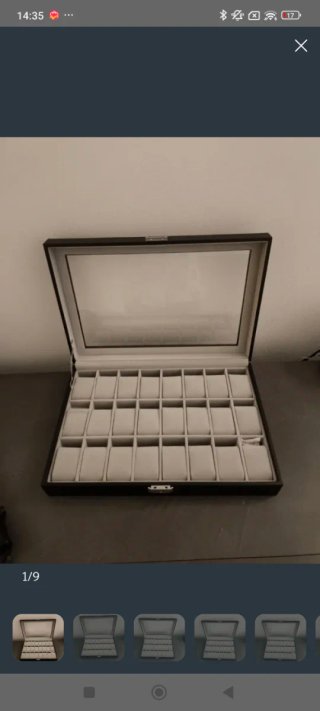 Scatola porta orologi 24 posti