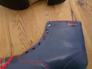 Zapatos tradicionales Galicia Azul
