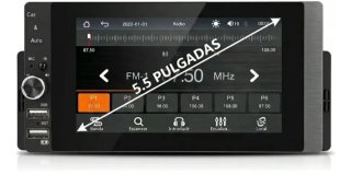 Radio Coche Pantalla 1 Din CarPlay/Android