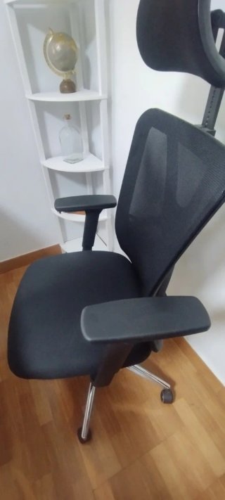 Silla de oficina ergonómica Ticova negra