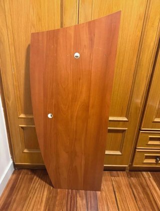 Espejo madera cerezo irregular 118x49cm