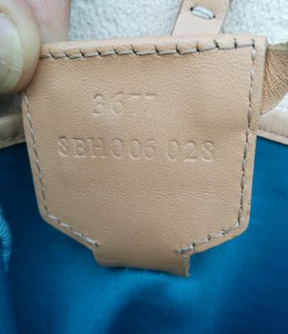 Borsa Fendi tela azzurro/turchese