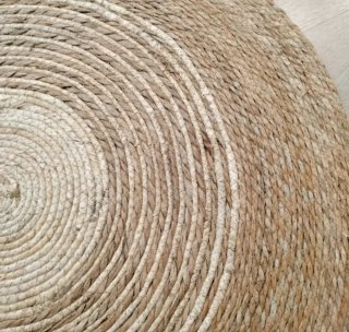 Alfombra Redonda Fibra Natural Estilo Boho-Nórdico