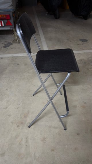 Taburetes altos Ikea madera negra x2