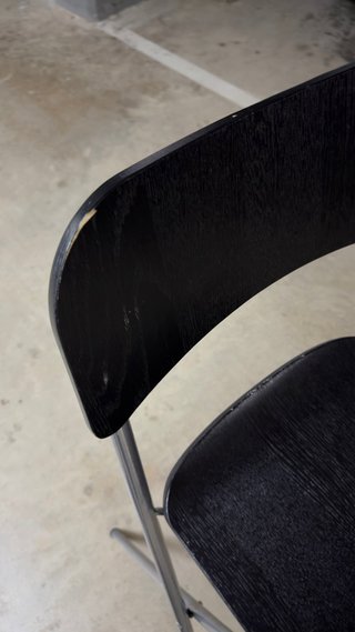 Taburetes altos Ikea madera negra x2