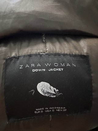 Abrigo Plumas Mujer Marrón