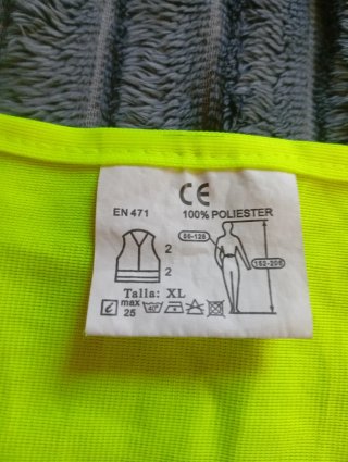 Chaleco de seguridad reflectante de alta visibilid