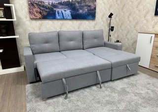 Sofá Cama Gris con Arcón