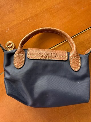 Bolso Longchamp Mini Azul Marino y Marrón