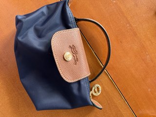 Bolso Longchamp Mini Azul Marino y Marrón