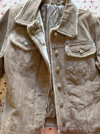Chaqueta abrigo unisex beige/marrón
